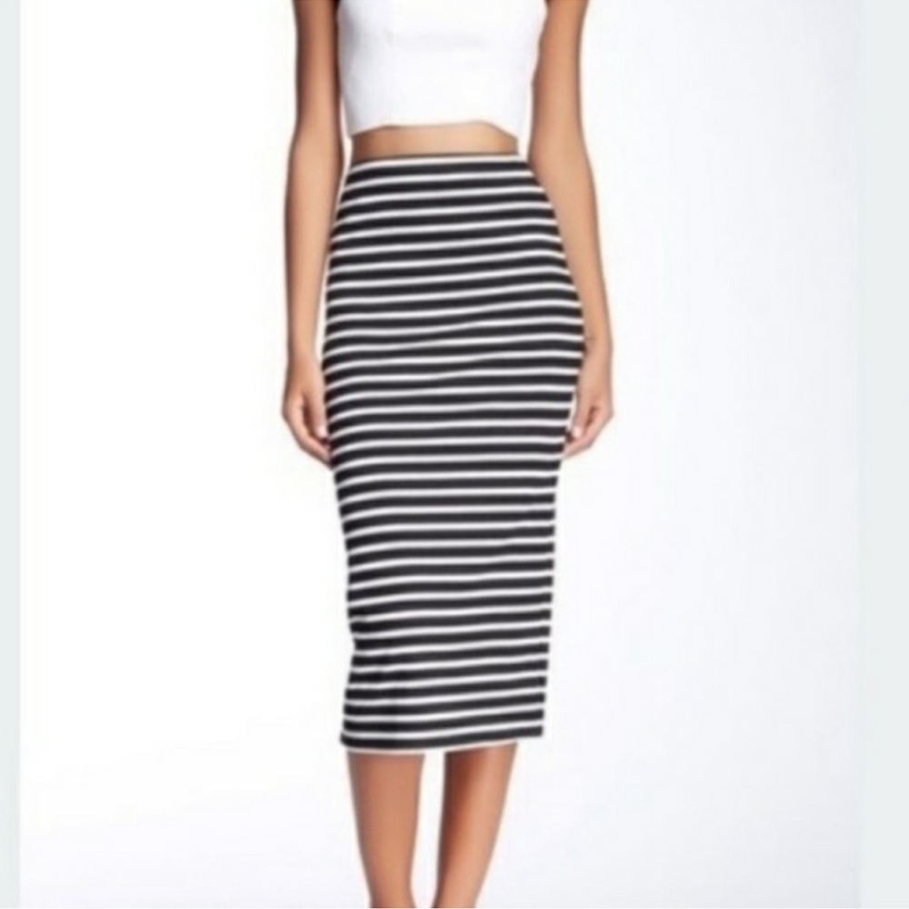 Sanctuary Striped Pencil Skirt - Size S